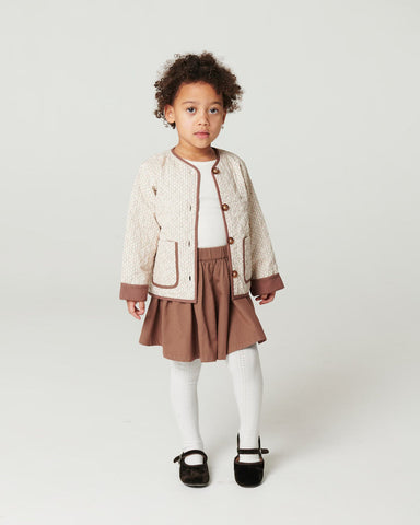 Copenhagen Colors Walnut Twill Flare Skirt