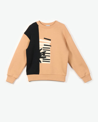 Yell-Oh Pastry Shell Piano Print Sweatshirt