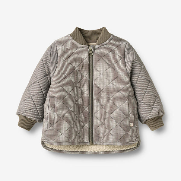 Wheat Brown Stripe Thermo Benni Baby Jacket