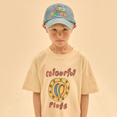 Jelly Mallow Ivory Colorful Plate T-Shirt
