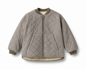 Wheat Brown Stripe Reversible Thermo Lake Jacket