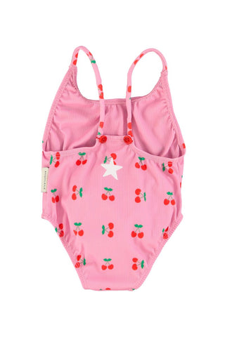 Piupiuchick Cherries printed bathing suit