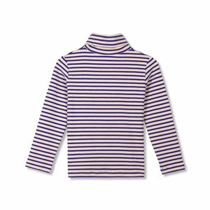 Wynken Ultramarine Stripe Soft Turtleneck