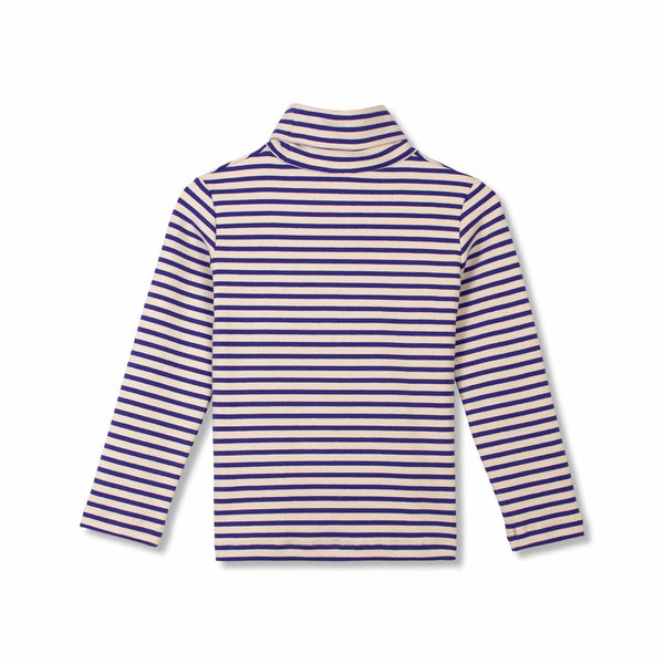 Wynken Ultramarine Stripe Soft Turtleneck