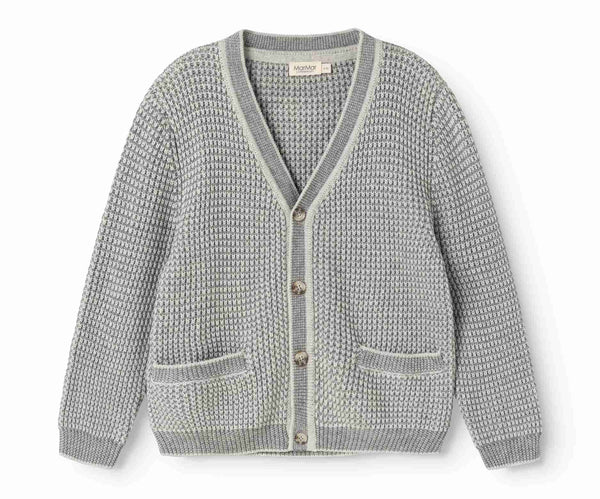 Marmar Grey Melange Stripe Tarono Cardigan