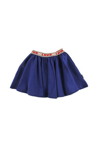 Loud Apparel Navy Flake Mini Skirt