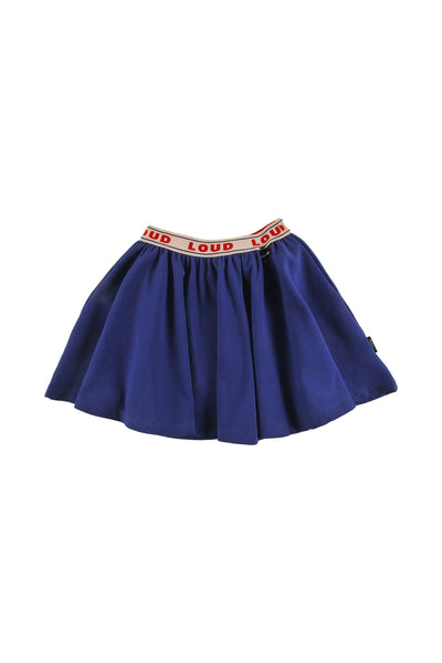 Loud Apparel Navy Flake Mini Skirt