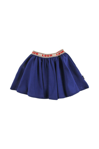 Loud Apparel Navy Flake Mini Skirt