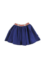 Loud Apparel Navy Flake Mini Skirt