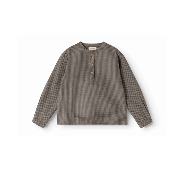 Marmar Houndstooth Check Tokyo Long Sleeve Top