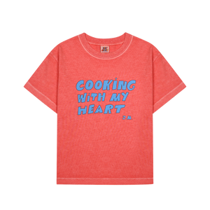 Jelly Mallow Red Cooking Heart Pigment T-Shirt