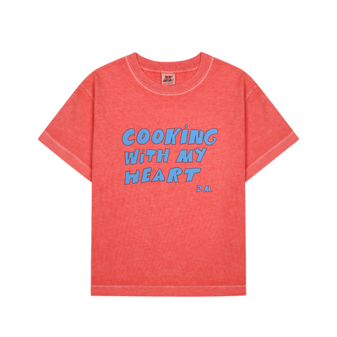 Jelly Mallow Red Cooking Heart Pigment T-Shirt