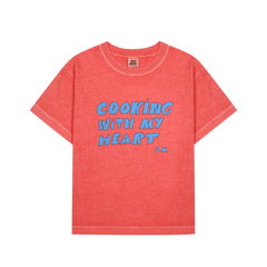 Jelly Mallow Red Cooking Heart Pigment T-Shirt