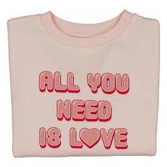 Louis Louise Velvet Pink Love Sweater