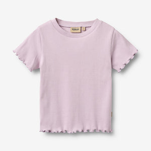 Wheat Lavender Alicia Rib S/S T-Shirt