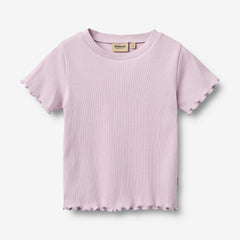 Wheat Lavender Alicia Rib S/S T-Shirt