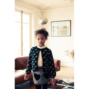 Louis Louise Black/Cream Cherry Gulsah Cardigan