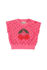 Piupiuchick Sleeveless cherry heart top