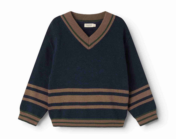 Marmar Deepest Sea Tenoa V-Neck Sweater