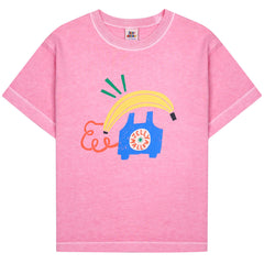 Jelly Mallow Pink Banana Telephone T-Shirt