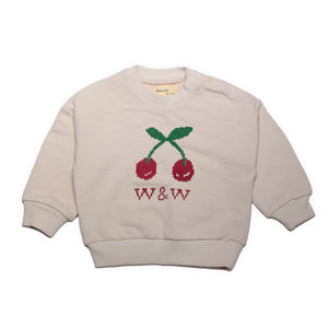 Wander & Wonder Ecru Cherry Sweatshirt