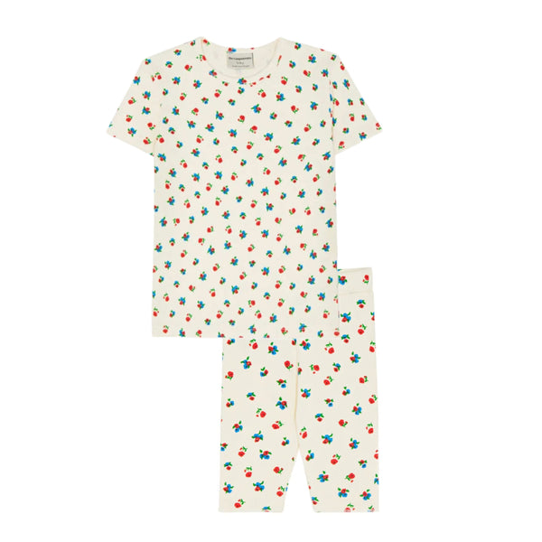 The Campamento Ecru Small Flowers All Over T-Shirt & Legging Set