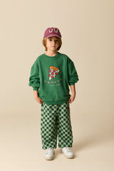 Wander & Wonder Green Pizza Sweatshirt