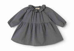 MarMar Pigeon Blue Check Dawson Dress