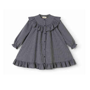 MarMar Pigeon Blue Check Dalina Dress