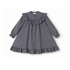MarMar Pigeon Blue Check Dalina Dress