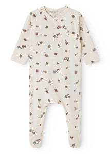 Marmar Trains Print Footie