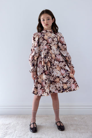 Petite Amalie Winter Bloom Cord Dress