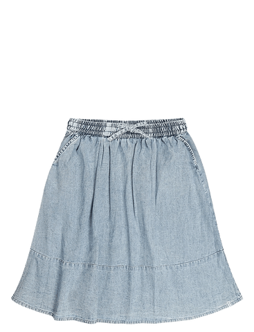 Tumble & Dry Denim Light Stonewash Piron Skirt
