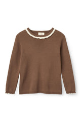 Copenhagen Colors Walnut Comb Knitted Blouse & Skirt Set