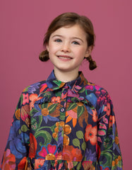 Oilily Blue Djuliette Botanique Dress
