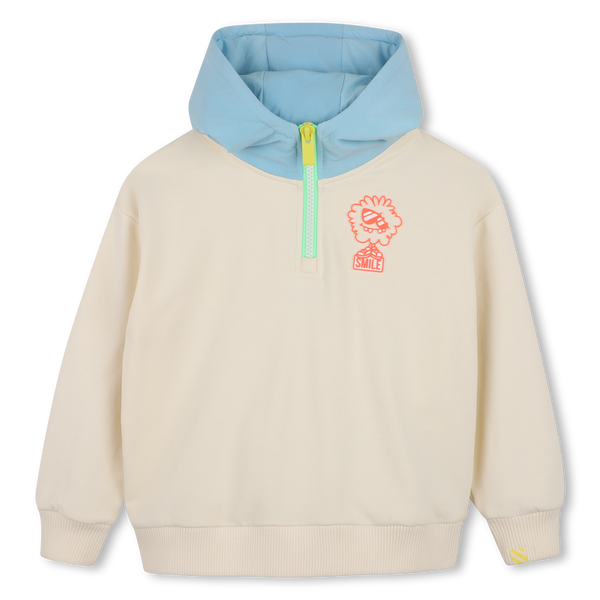 Billieblush Stone ¾ Zip Hooded Sweatshirt