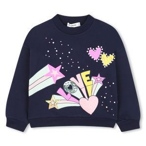Billieblush Navy Love Sweatshirt