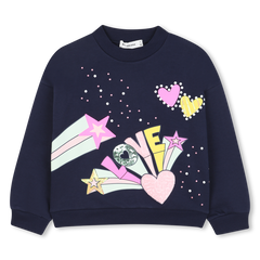 Billieblush Navy Love Sweatshirt