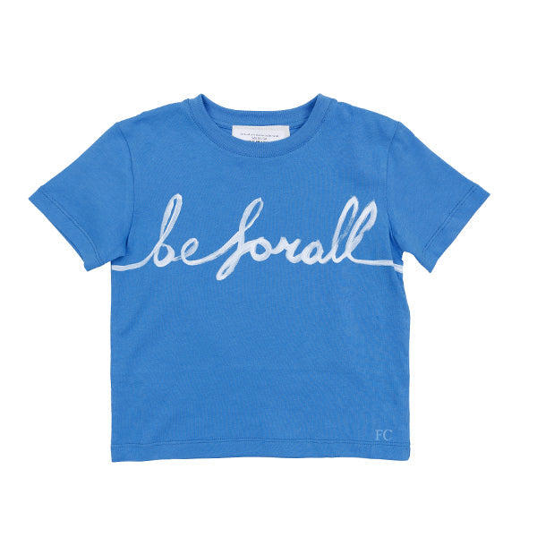 Be For All Be for all print blue tee
