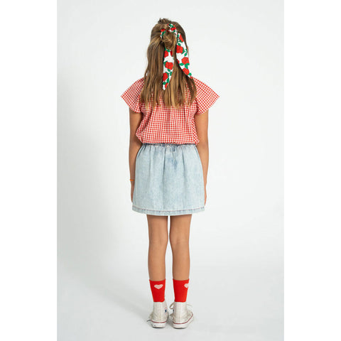 Piupiuchick Blue/Light Denim Skirt