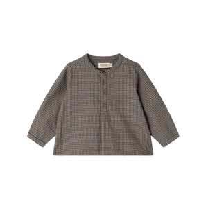 Marmar Houndstooth Check Totoro Infant Long Sleeve Shirt