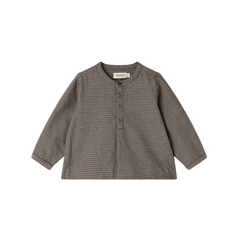 Marmar Houndstooth Check Totoro Infant Long Sleeve Shirt