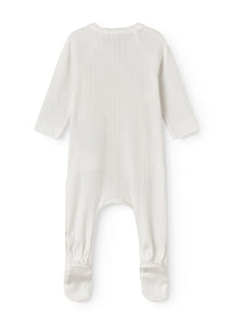 Marmar Pointelle Gentle White Footie