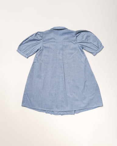 MY LITTLE COZMO BLUE DENIM LAYERED DRESS BellaKidsNY MY LITTLE COZMO BLUE DENIM LAYERED DRESS BellaKidsNY