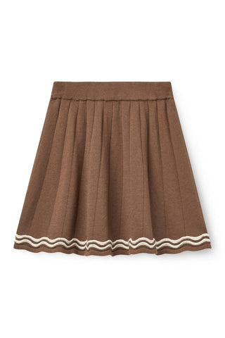 Copenhagen Colors Walnut Comb Knitted Blouse & Skirt Set