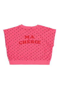 Piupiuchick Sleeveless cherry heart top