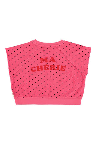 Piupiuchick Sleeveless cherry heart top