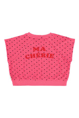 Piupiuchick Sleeveless cherry heart top