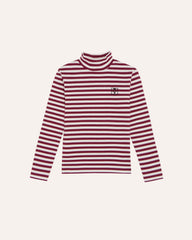 The Campamento Burgundy Stripe Turtleneck