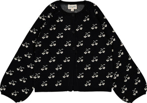 Louis Louise Black/Cream Cherry Gulsah Cardigan
